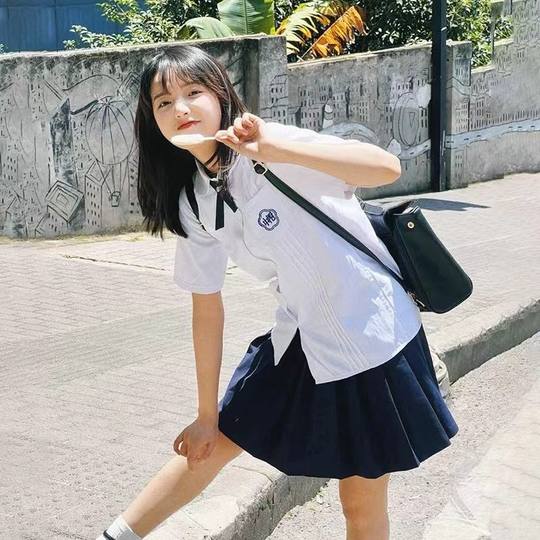 Комплект школьной формы для средней школы Гонконга, в британском академическом стиле, форма для выпускников старшей и средней школы, летняя юбка JK с коротким рукавом.