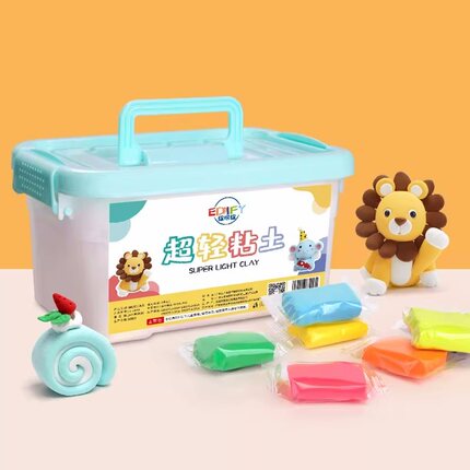 捏呀捏超轻粘土24色橡皮泥彩泥36色儿童玩具diy手工幼儿黏土套装