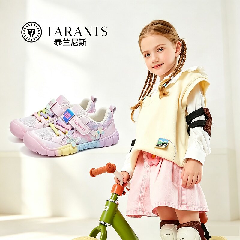泰兰尼斯童鞋秋季新款女童包头318平衡车鞋儿童鞋防滑休闲女鞋子 鞋崂实拍商品图