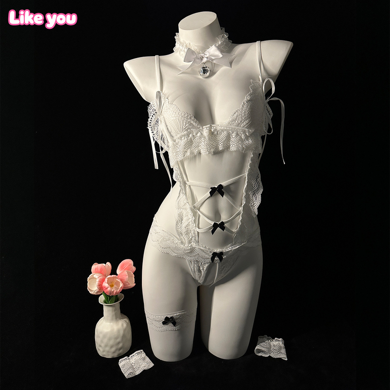 Like You Pure Desire Sexy Qqny Lingerie 2026 New Lace Abstinence Style Small Chest Looks Bigger No Need to Take Off Qq Clothing Like You Pure Desire Sexy Qqny Lingerie 2026 New Lace Abstinence Style Small Chest Looks Bigger No Need to Take Off Qq Clothing