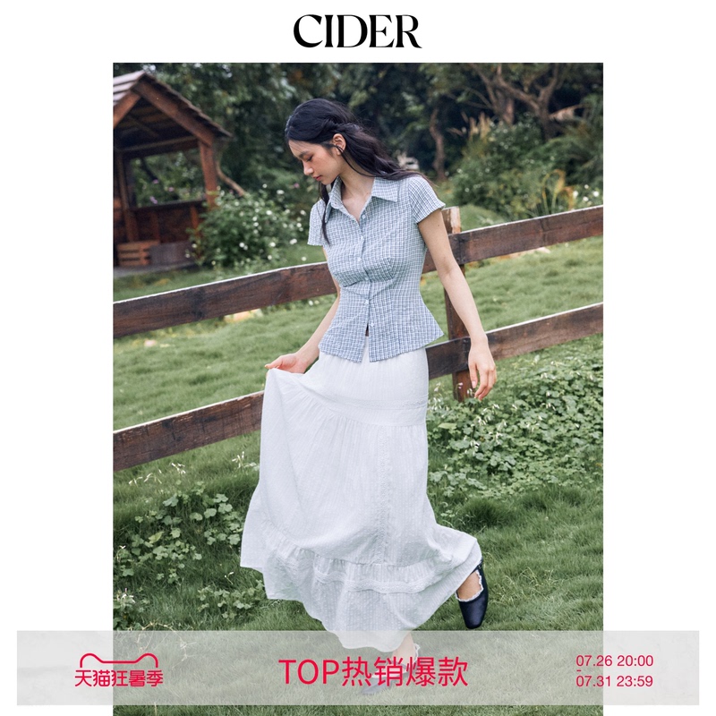 Cidermiu Cotton Plaid Shirt Summer Polo Collar Plaid Button-Up Shirt Small Shirt 114594915 Cidermiu Cotton Plaid Shirt Summer Polo Collar Plaid Button-Up Shirt Small Shirt 114594915