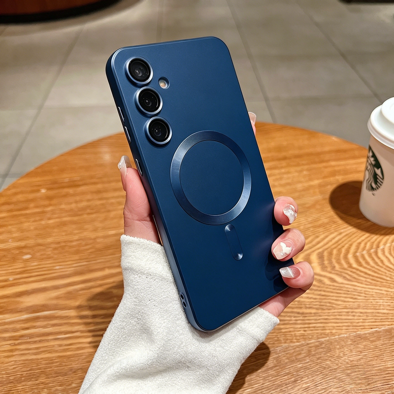 Suitable for Samsung A57 Phone Case, A56 Full Coverage Anti-Drop with Built-In Lens Film, A55 Silicone Protective Case, Ultra-Thin A37 Matte Magsafe Magnetic A36 Simple A17/S26U25S24+ High-End Feel