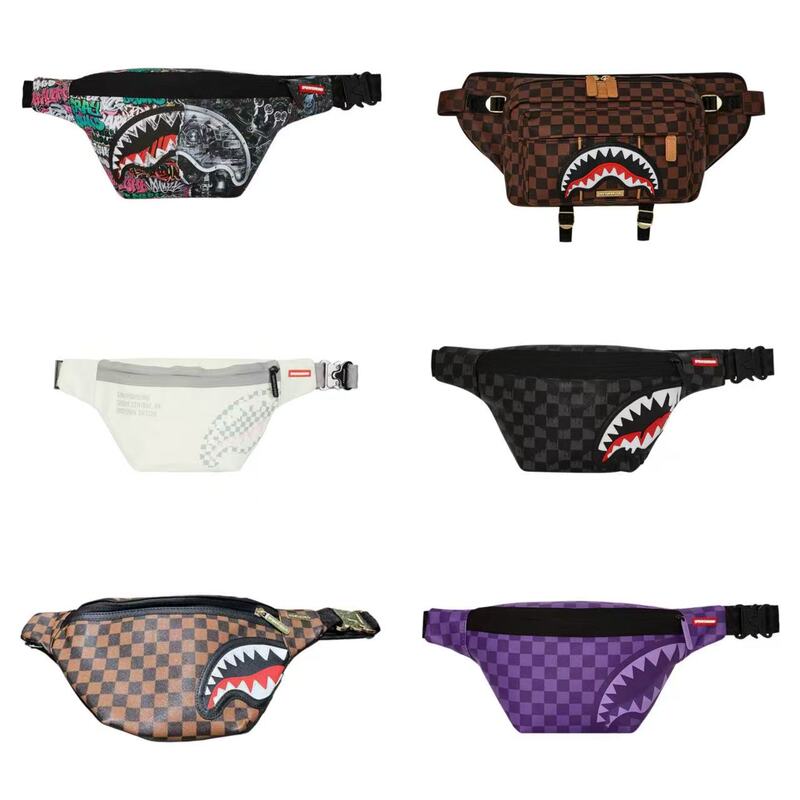Sprayground Shark Mouth Authentic Unisex Crossbody Bag Waist Bag Chest Bag Backpack Sprayground Shark Mouth Authentic Unisex Crossbody Bag Waist Bag Chest Bag Backpack