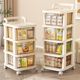The preferred car storage rack is multi-layer drawer storage u rack toys and snacks racks for household living room floor-standing mobile storage.