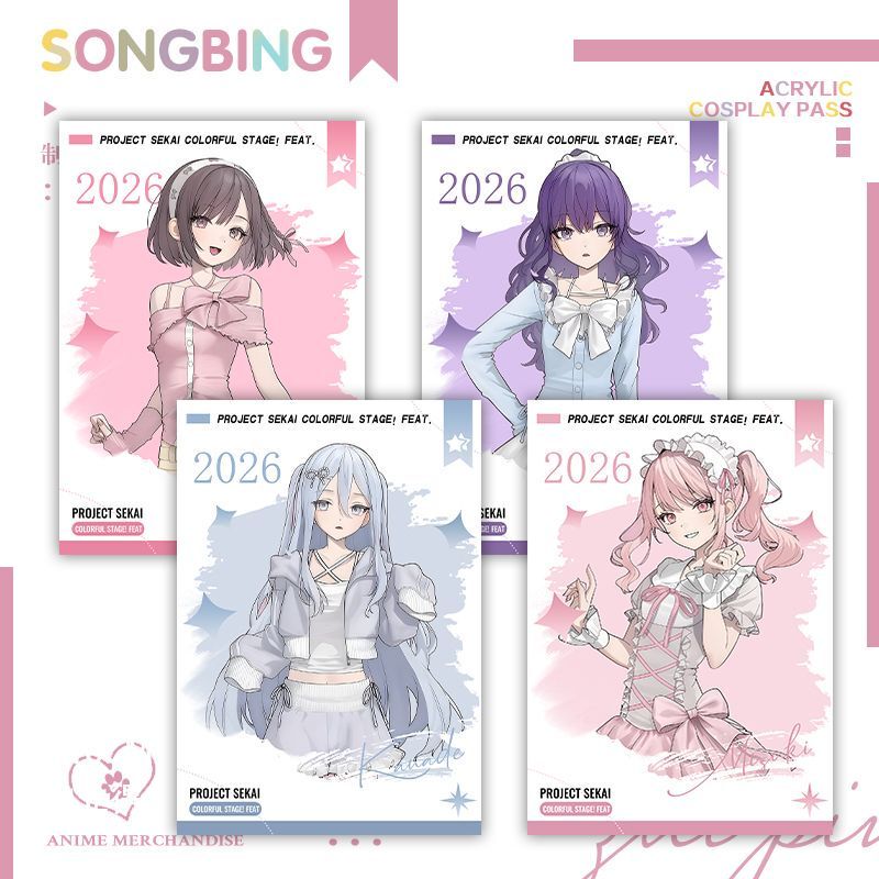 World Project Colorful Stage Lemon Series Hoshino Megumi, Kusakabe Rui, Kousaki Kaito Polaroid Photocard