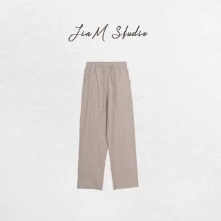 Jinmstudio丨【Italian Summer Edition】Pure Cotton Comfortable Khaki Drawstring Casual Pants 602501A6629