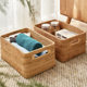 Vietnamese rattan storage basket desktop woven storage box living room remote control key snack storage basket storage basket