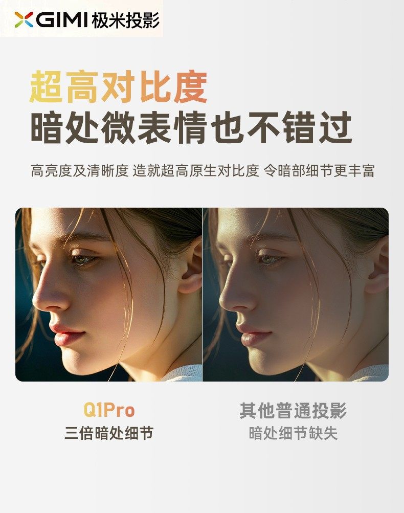 极米2025新款【百元机皇】投影仪家用超高清白天可用可连手机家庭影院卧室小型宿舍学生投屏电视机幕布一体4K