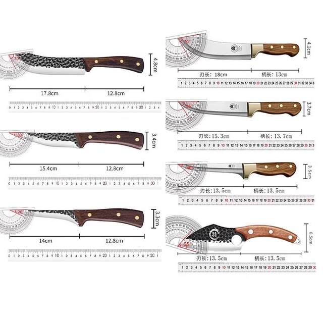 German boning knife for slaughtering cattle and sheep skinning knife butcher's special pig killing knife high manganese steel edged cutting knife