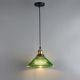 Nordic pastoral lamps restaurant cafe island retro style lamp creative personality art green glass small chandelier