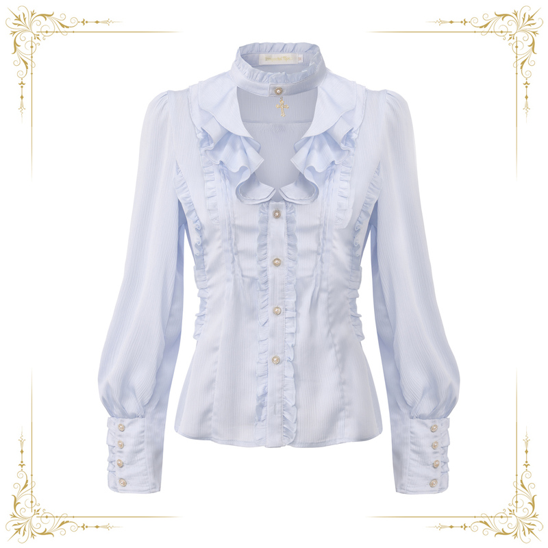 [in Stock] Immortal Rabbit Invitation Card - Original Design - Prince Retro Palace Style Unisex Handsome Shirt