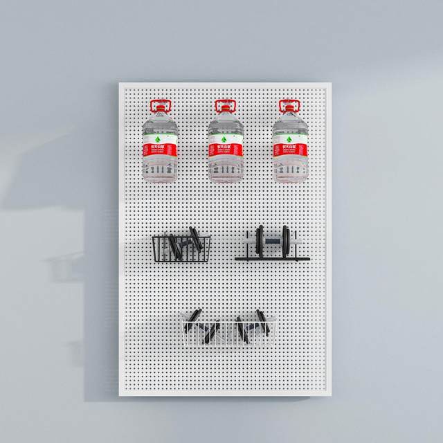 Round hole hole plate storage rack mobile phone accessories kitchen storage household wall hook hardware tool shelves