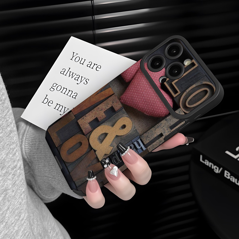 Suitable for Apple 17 Pro Max/Iphone 16 Pro Phone Case, 15 Shockproof, 14 New Model, 13 Premium, 12 Full Coverage, 11 Large Window Protective Case, XS Max, Trendy Heart-Shaped Letter Puzzle Design for Men and Women Suitable for Apple 17 Pro Max/Iphone 16 Pro Phone Case, 15 Shockproof, 14 New Model, 13 Premium, 12 Full Coverage, 11 Large Window Protective Case, XS Max, Trendy Heart-Shaped Letter Puzzle Design for Men and Women