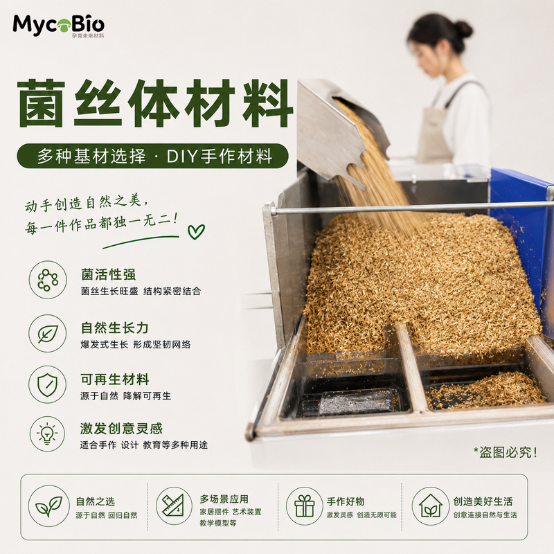 Naturally Grown Biodegradable Mycelium Material, Bio-Based Material, DIY Furniture, Decorative Ornaments, Sustainable Materials Naturally Grown Biodegradable Mycelium Material, Bio-Based Material, DIY Furniture, Decorative Ornaments, Sustainable Materials