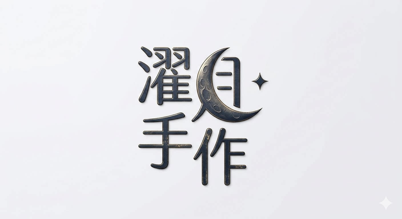 濯月手作的LOGO