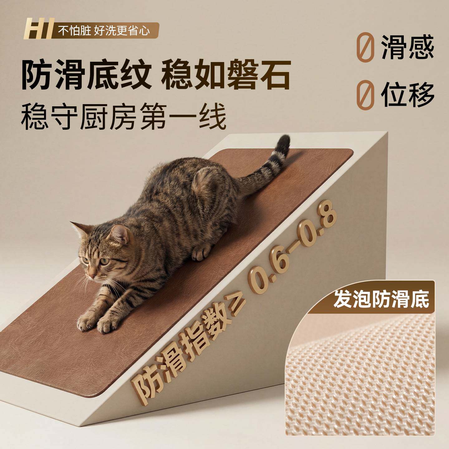 Kitchen special floor mats are waterproof and oil-proof PVC wipeable and washable household leather carpet door non-slip and dirt-resistant floor mats