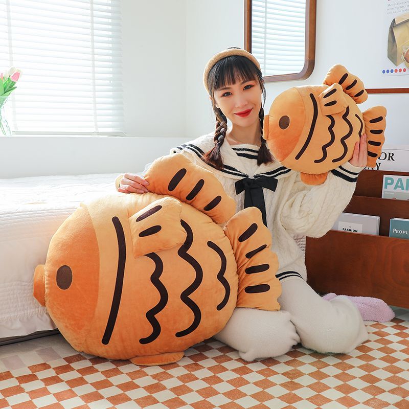 Snapper Fish Plush Toy Pillow, Cute Fish Doll, Cat Plush Toy, Adorable Little Fish Stuffed Toy, Gift for Girls, Cushion