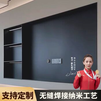 100-inch finished stainless steel tv niche built-in living room custom background wall storage 65/75/85 inches