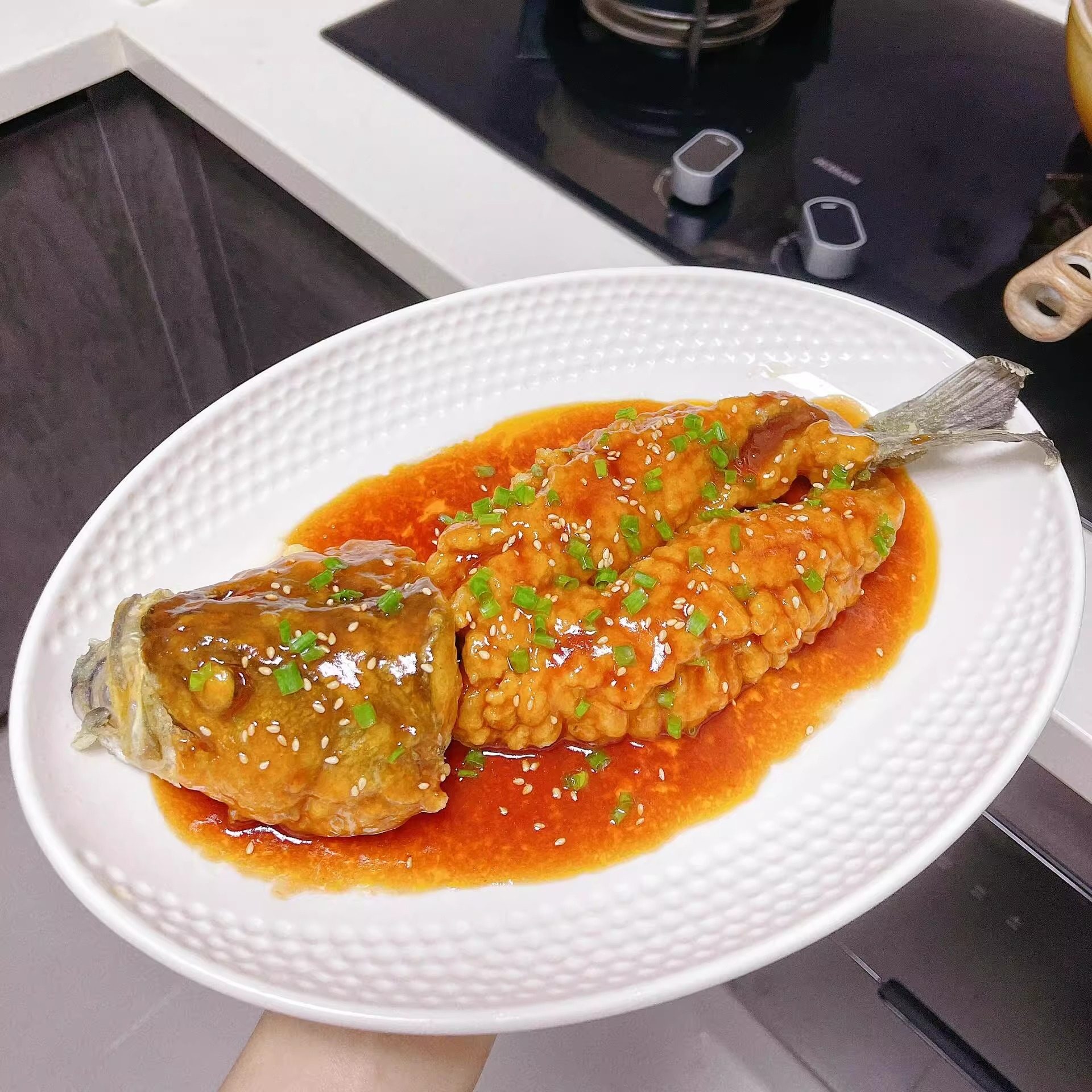 Fish Plate for Home Use, Ceramic Steaming Fish Plate, Special Plate 12inch Oval Plate, Special Large Plate for Chopping Chili and Fish Head