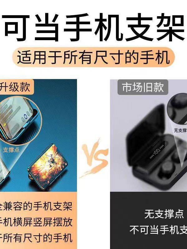 True Wireless Bluetooth Headphones, High-Quality Noise-Canceling In-Ear Mobile Phone Headphones, Compact, Long Battery Life, Running and Sports