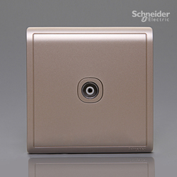 Brand - new schneider fashion gets drunk gold single TV socket