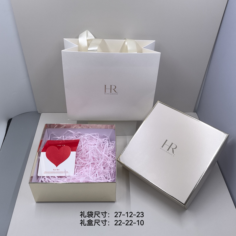 Hr Helena Counter Gift Bag Black and White Bandage Gift Box Empty Box Handbag Green Bottle Essence Packaging Bag Hr Helena Counter Gift Bag Black and White Bandage Gift Box Empty Box Handbag Green Bottle Essence Packaging Bag