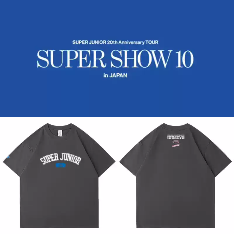 SuperJunior20週年演唱會SS10日本場周邊應援衣服同款短袖T恤純棉-淘寶
