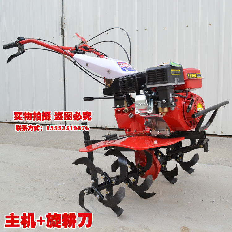 Multi-functional gasoline micro-tiller, full gear, small agricultural tiller, rotary tiller, household tiller, diesel tiller