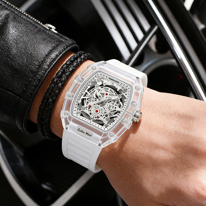 Часы Richard Watch Мужские часы Women's Wormhole Concept с полым турбийоном Мужские механические часы Водонепроницаемые часы для пары