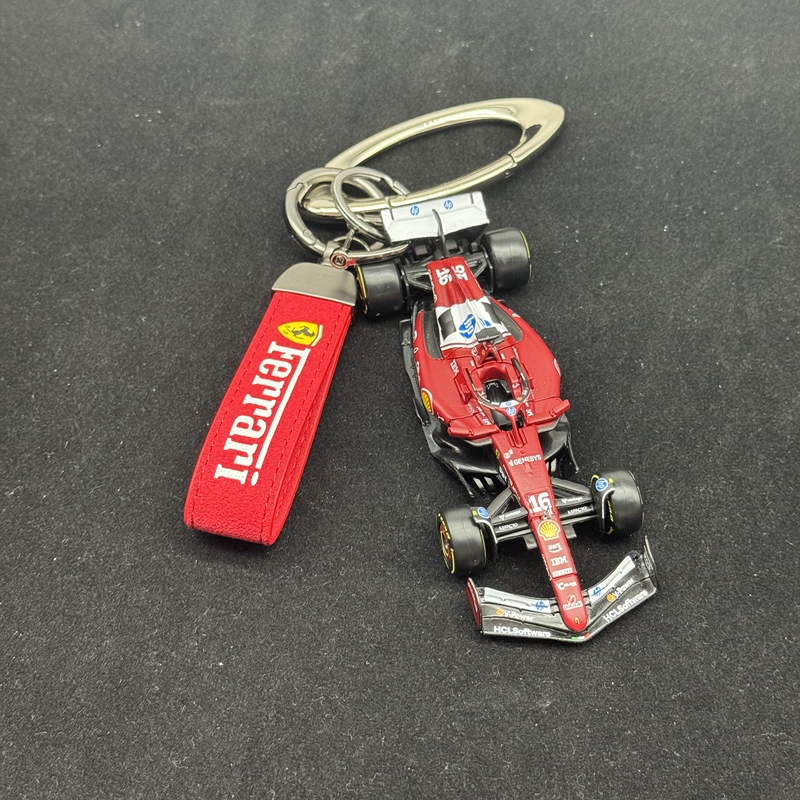 Ferrari Leclerc Merchandise F1 Keychain Racing Car Model Bag Pendant Iron Buddha Temple Collectible Gift Ornament Ferrari Leclerc Merchandise F1 Keychain Racing Car Model Bag Pendant Iron Buddha Temple Collectible Gift Ornament