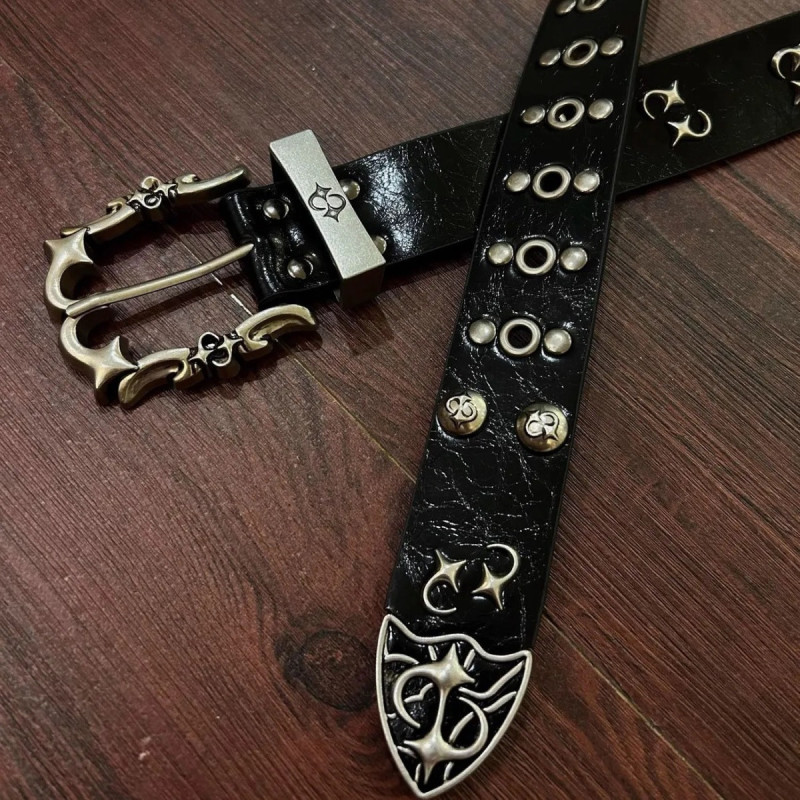 Dark Gothic Style Hot Girl Studded Punk Belt Female Subculture Unique Design Niche Carved Metal Belt Dark Gothic Style Hot Girl Studded Punk Belt Female Subculture Unique Design Niche Carved Metal Belt