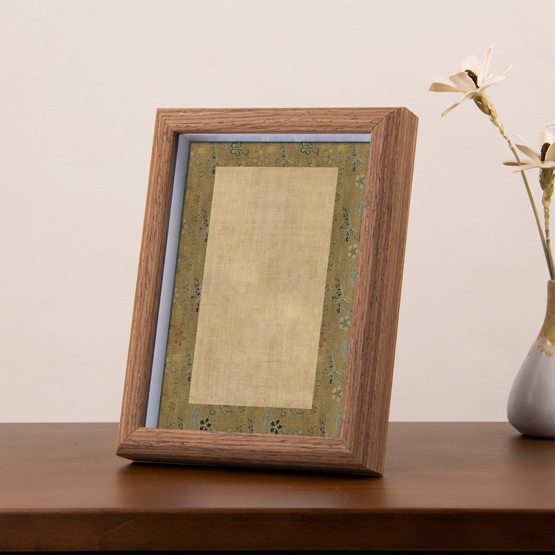 Three-Dimensional Hollow 1.5cm Photo Frame, Chinese-Style Solid Wood Frame, Empty Frame for Wall Hanging, Blank Picture Frame for Mounting Calligraphy and Paintings A34