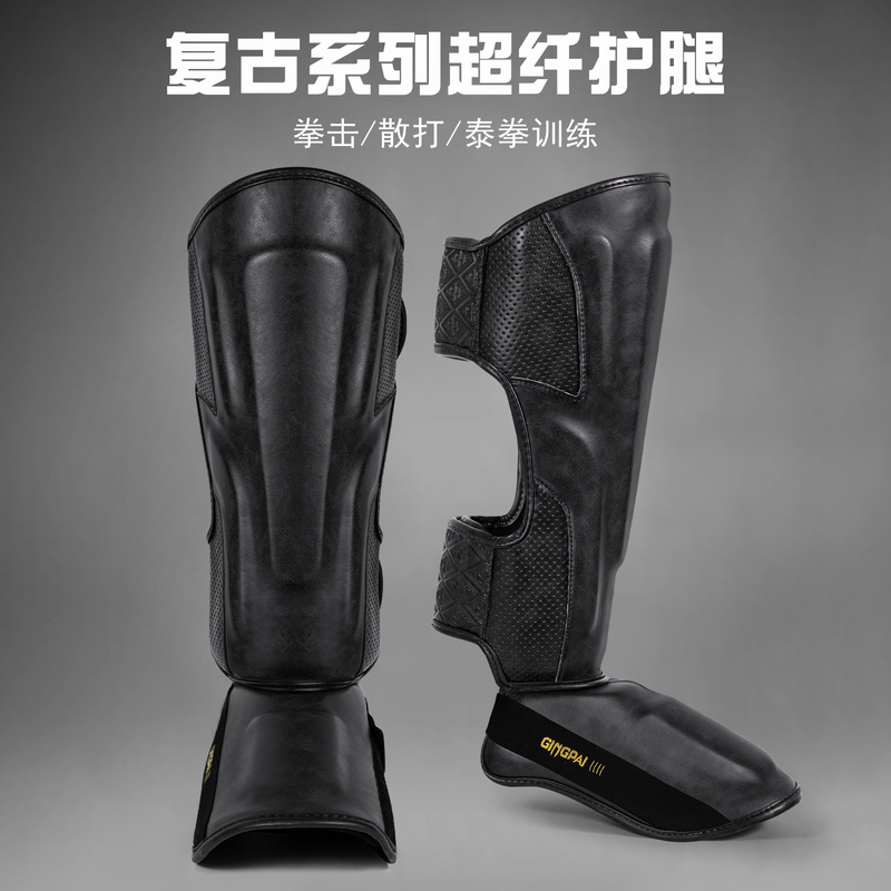 Adult Boxing Shin Guards for Men and Women, Sanda Muay Thai Foot and Shin Protection, Training Shin Guards, Fighting Ankle Guards, Thickened Protective Gear Adult Boxing Shin Guards for Men and Women, Sanda Muay Thai Foot and Shin Protection, Training Shin Guards, Fighting Ankle Guards, Thickened Protective Gear