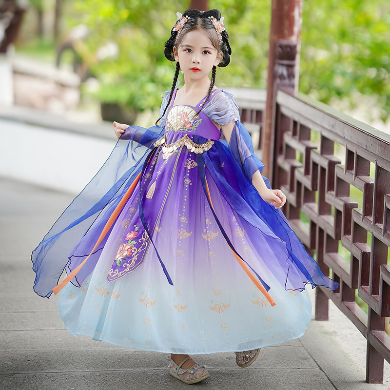 2025汉服女童夏季古装新潮流，中国风古风裙如何挑选？