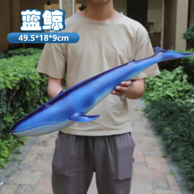 Extra-Large Soft Rubber Realistic Ocean Creature Model Toy, Great White Shark, Sea Turtle, Children's Gift