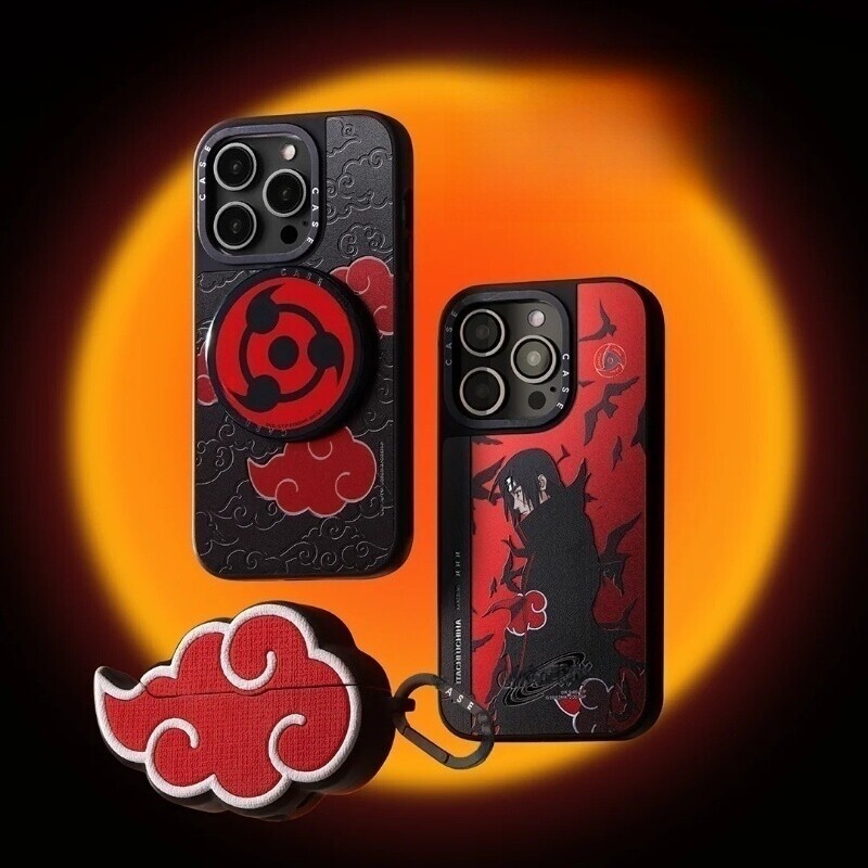 Naruto Uchiha Itachi God Iphone17Promax Phone Case Suitable for Apple 16Pro Naruto 15/14Plus Sasuke 13/12 Anime Cartoon Anti-Drop Magnetic Protective Cover