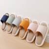Linen slippers for women indoor silent cotton and linen confinement shoes fabric wood floor bedroom living room home slippers home