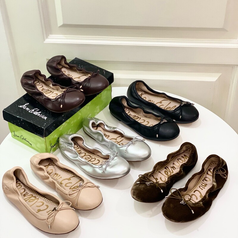Sam2025 New Genuine Leather Flat Soft-Soled Comfortable Ballet Shoes with Bow Genuine Leather Single Shoes for Women Sam2025 New Genuine Leather Flat Soft-Soled Comfortable Ballet Shoes with Bow Genuine Leather Single Shoes for Women