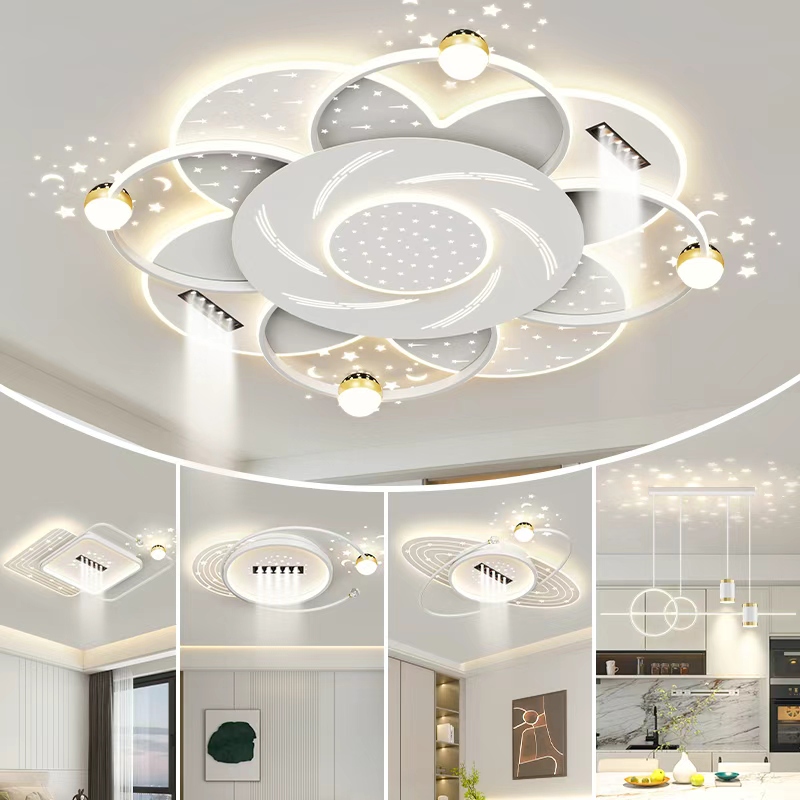 2026 New Living Room Lamp, Simple Modern Creative Art Design, Starry Sky Ceiling Lamp, Whole House Lighting Package Set 2026 New Living Room Lamp, Simple Modern Creative Art Design, Starry Sky Ceiling Lamp, Whole House Lighting Package Set