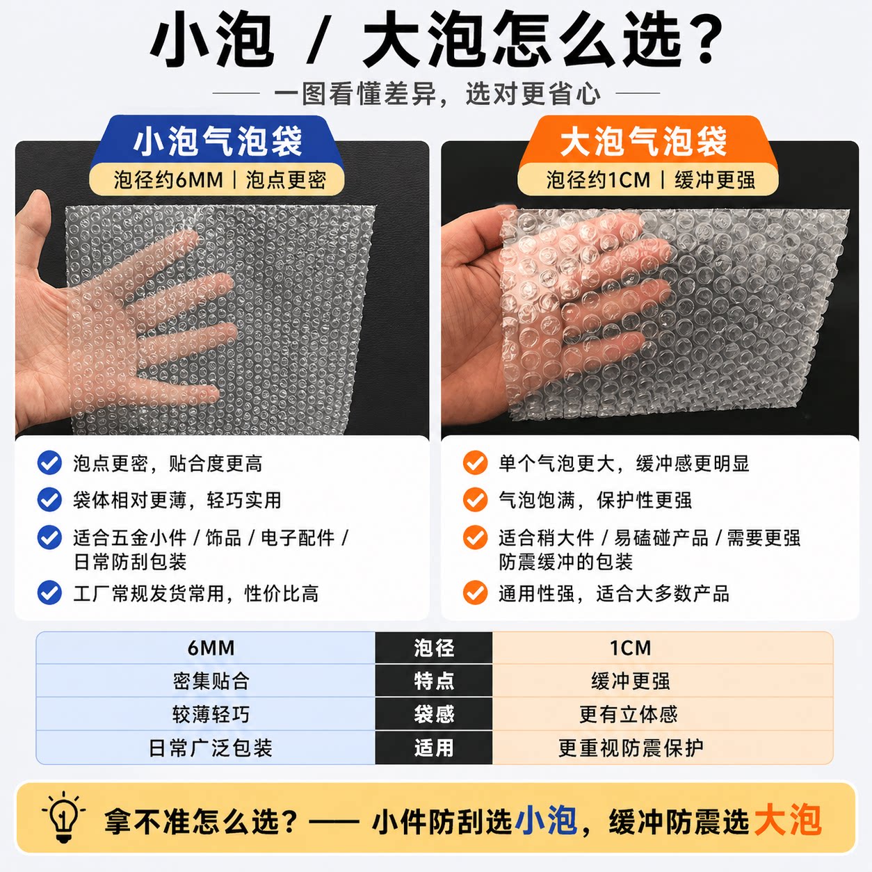 2026年电商发货，蓝色PE快递袋如何选对尺寸与材质？