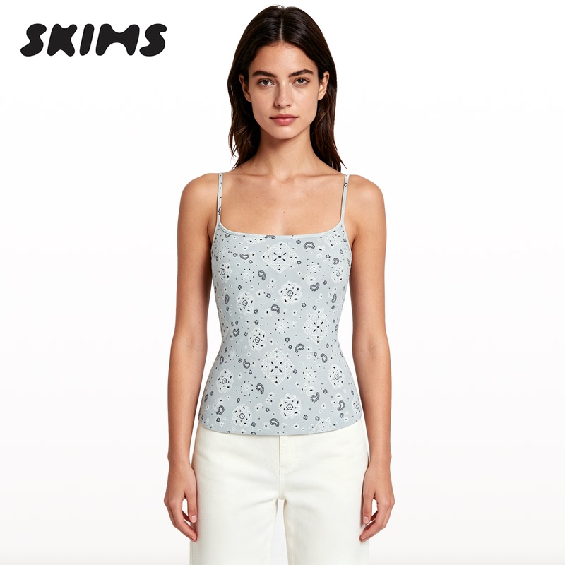 Skims Hire Cotton Jersey Cami Camisole Casual Stretch Cotton Inner Layer Top Skims Hire Cotton Jersey Cami Camisole Casual Stretch Cotton Inner Layer Top
