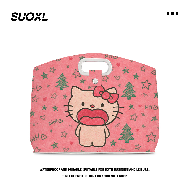 Cute Kitten Laptop Tablet Handbag Suitable for Macbookpro13.3Air 15.6inch Lenovo Matebook 14inch ThinkPad Huawei Xiaoxin Air Hp Cute Kitten Laptop Tablet Handbag Suitable for Macbookpro13.3Air 15.6inch Lenovo Matebook 14inch ThinkPad Huawei Xiaoxin Air Hp