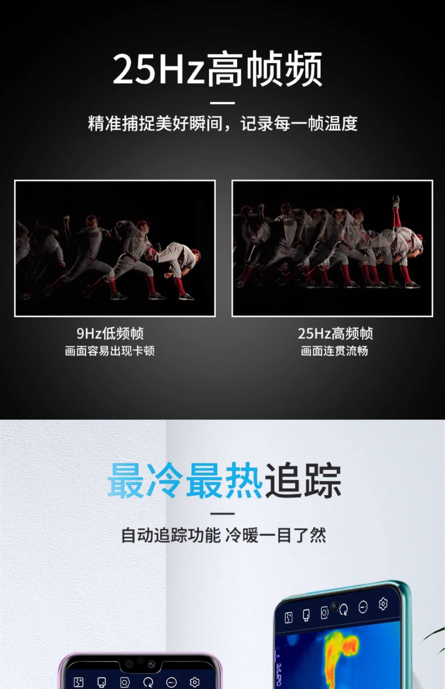Тепловизор 精明鼠nf586s手机热像仪红外线热成相高清成像夜视测温漏水热像仪 Smart Rat