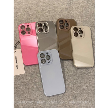 ins Summer Dopamine Tempered Glass Case for iPhone 16 Pro Max iPhone 15 Pro Max New Model 2025 Popular 11 Internet Celebrity 14 Unisex 13 Premium 12 Shockproof 17 Case