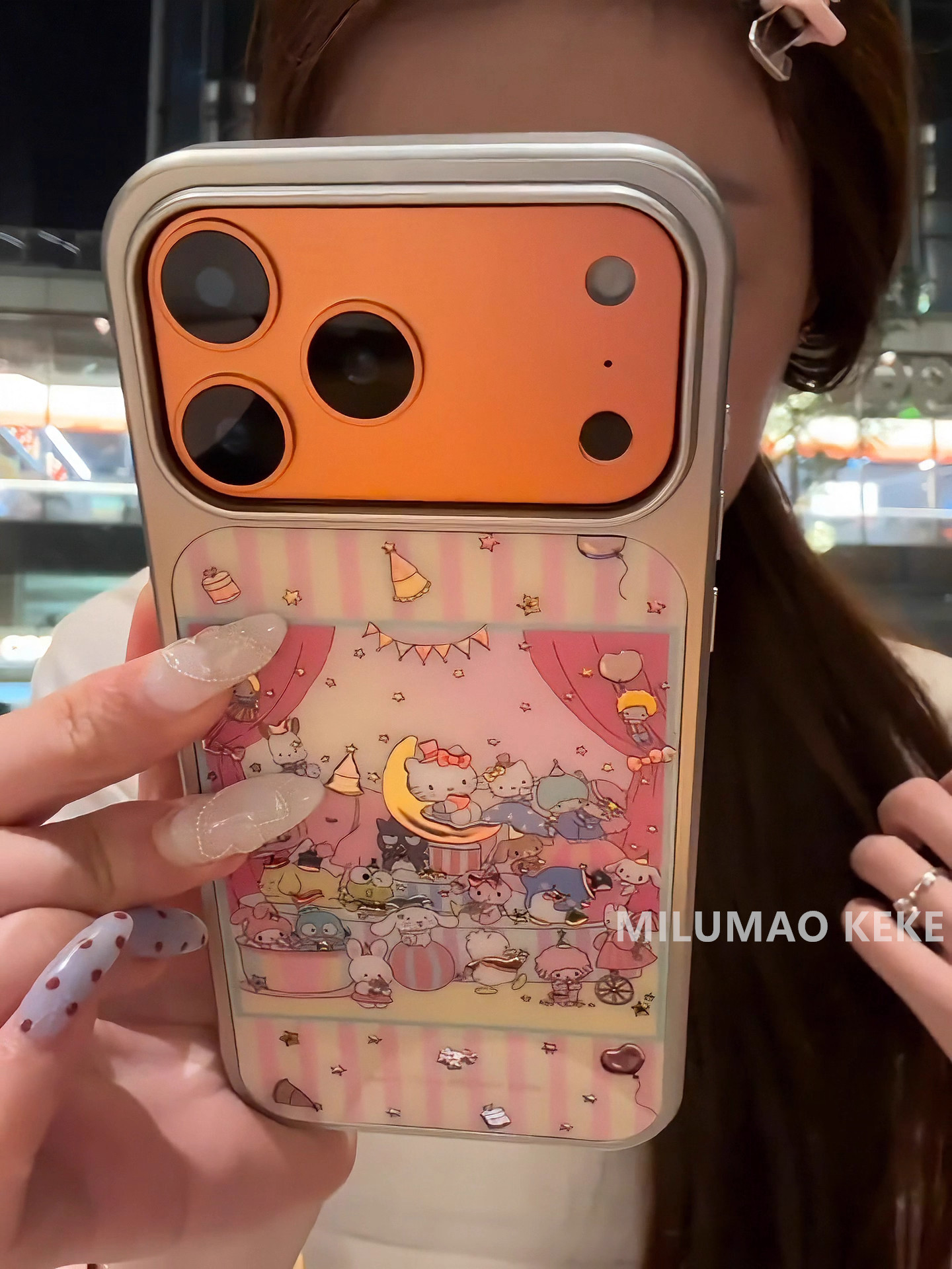 Unique and Super Cute Kitty Cat Birthday Party Phone Case Suitable for Apple 17 Pro Max, iPhone 16 Pro New Model, 15 Cute, 14 Popular, 13 Internet Celebrity Female Model Pro Max Anti-Drop Case