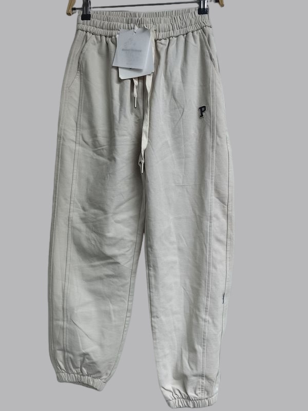 Spring Sweatpants with Left Thigh Patchwork, Actual Color as Shown in Picture 4, for Big Kids, Small Adults, and Adults
