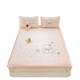 Children's cartoon ice silk mat three-piece set 2025 new cool mat machine-washable student dormitory cool bed sheets