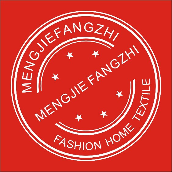 MENGJIE FANGZHI高端家纺店的LOGO
