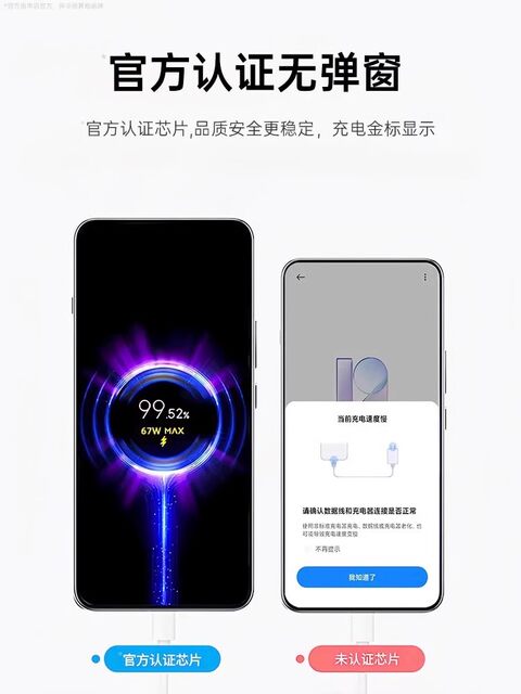 [Official Genuine Product] Suitable for Xiaomi 120W Data Cable 6A Fast Charging 67W Flash Charging Mobile Phone Dedicated Charging Cable 33W Redmi K40/50 Ultra 80 Black Shark Type-C Original Extended Version