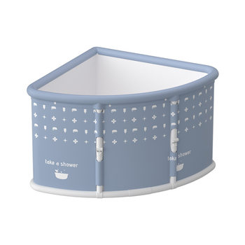 Folding Fan-Shaped Bath Tub for Adults, Household Bath Tub, Triangular Corner Bathtub, Dedicated for Adult Shower Rooms